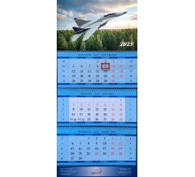 Настенный квартальный календарь 2023 (МиГ-35) разм. 38 х 96 см