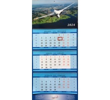 Настенный квартальный календарь 2024 (Ту-160)