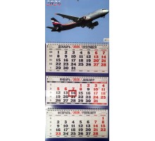 Квартальный календарь 2026 (А320 Аэрофлот) разм. 31 х 65 см