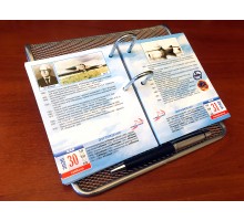 Настол. авиасправочник-календарь 2026 с металлич. подставкой BRAUBERG