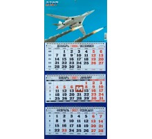 Квартальный календарь 2027 (Ту-160) разм. 38 х 96 см
