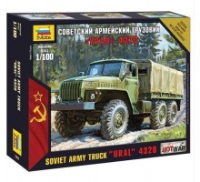 7417 Советский армейский грузовик Урал-4320 (1:100)